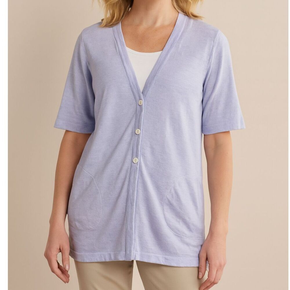 J. Jill Linen Blend Cardigan Size XS